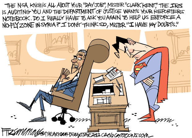 Daily Fitz Cartoon: Not so super